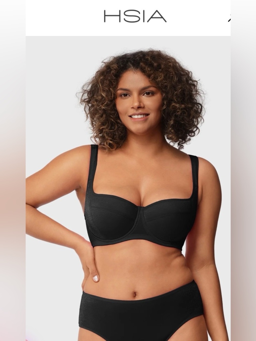 HSIA Starry Night Lightly Lined Lightly Padded Plus Size Balconette Bra Size 38C